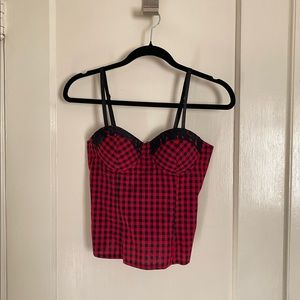 Plaid Corset and lace details